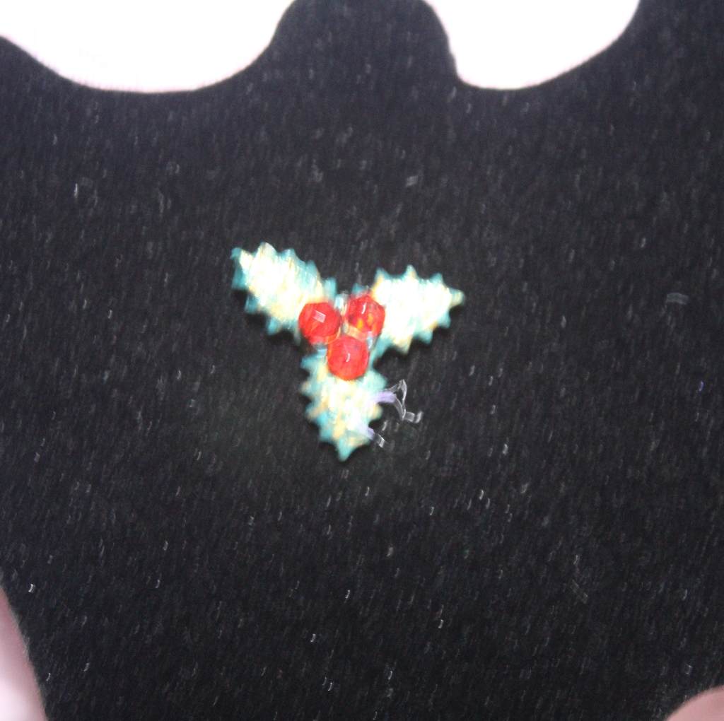 Ceramic Handmade Holly Berry Earrings